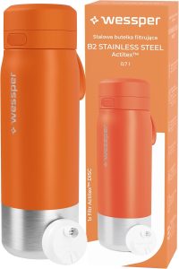 Gourde filtrante en acier inoxydable