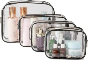 Trousse de toilette transparente