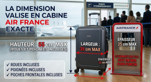 Dimension valise en cabine Air France